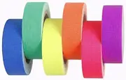 Jade Deals 6PCS Fluorescent UV Glow Tape Self-Adhesive Safety Tape 15mm X 5m Colourful Warning Marking Tape for Wall Floor Decoration Blacklight Party