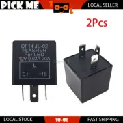2 X 3Pin CF14 JL-02 LED Flasher Relay For Nissan Rogue Select 2014