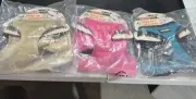 Voyager Step-in Lock Dog Harness - Medium Lot Of Three -Pink Tan And Blue