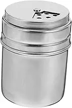 Cooking Seasoning Bottle Set Rotating Metal Bottle Dispenser Salt Dredge Shakers Pepper Jars Airtight Spice Shaker Top Stainless Steel Travel Size