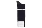 Calvin Klein Mens Nicholas Fine Cotton Heel Toe Dress Socks ECB105 Navy