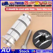 MTB Bike Headset Stem Top Cap Compression Plug Star (Black) AU