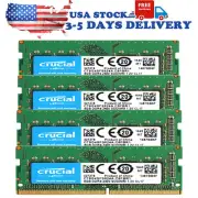 CRUCIAL DDR4 32GB 4X8 2400 PC4-19200 Laptop 260-Pin SODIMM Notebook Memory RAM