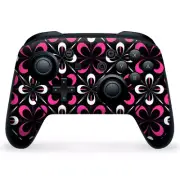 Nintendo Switch Pro Controller Skin Decal Vinyl Wrap - Abstract pink black