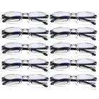 10 Pack Mens Blue Light Blocking Reading Glasses Unisex Readers 1.0 2.5 3.0 4.0