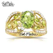 2-Carat Gemstone Viridian Dream Bob Mackie Peridot Ring