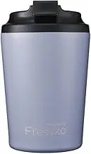 made by Fressko Reusable Coffee Cup - Stainless Steel Insulated Mug - Leak Proof Travel Cup for Hot/Cold Drinks - 3 Hr Heat Retention - Fits Car Holders & Coffee Machines - Grape - 8oz 227ml