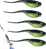 Soft Bass Fishing Lures,Artificial Fishing Bait | Fish Luring Tools, Realistic Freshwater Baits for Stream Lake River