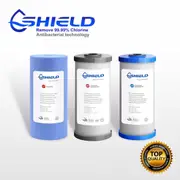 10" x 4.5" Triple Whole House Water Filters Replacement Cartridges 3 Stages