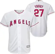 OuterStuff Mike Trout Los Angeles Angels MLB Kids 4-7 White Home Player Jersey