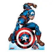 Captain America First Avenger Marvel Cardboard Cutout With Free Mini Standee