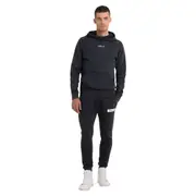 Replay Mens Overhead Fleece Bio Pack Garment Dyed Organic Hoodie Black