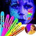 6PCS Neon Face Paint Pen Body Paint Glow in the Dark Makeup Supplies for Party