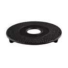 100% Genuine! Teaology Cast Iron Trivet Pot Holder Fine Hobnail Black 13.3cm!