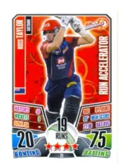 2013-2014 IPL - card 21 - Delhi Daredevils - player - Ross Taylor