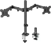 Dual Monitor Mount, Height Adjustable Monitor Arm Stand fits 13 to 27 inch LC...