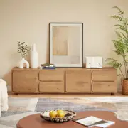 Eliana Wooden Natural TV Unit