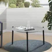 Livsip Outdoor Coffee Side Marble Round Table 50/70cm Grey/White Patio Furniture Set