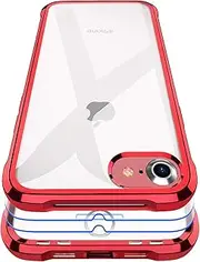Garegce Case Compatible with iPhone 7 / iPhone 8, 2 Packs Screen Protector, Clear Shockproof Bumper Soft Silicone Protective Cover Compatible with iPhone 7 / iPhone 8-4.7 inch- Clear
