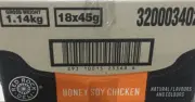 BULK BOX RED ROCK DELI HONEY SOY CHICKEN POTATO CHIPS CRISPS 18x 45g BAGS NEW AU