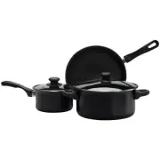 3 Piece Cookware Set Fry pan Saucepan Pot Non-stick Carbon Steel Fry Pan Cooking