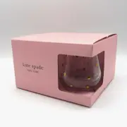 KATE SPADE BY LENOX LARABEE DOT GOLD STEMLESS WINE GLASSES SET OF 4 BNIB