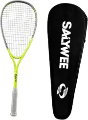 ａ aternee Squash Racket Squash Paddle with Carrying Bag Nonslip Grip Lightweight Supplies Tear Drop Squash Racquet for Outdoor Sports