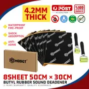 32PCS Butyl Sound Deadener Free Roller High Quality Anti-Vibration 50cm x 30cm (for: Mitsubishi)