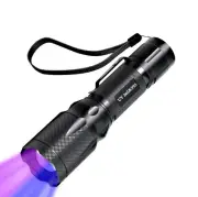 UV Flashlight 365nm & 395nm, Ultraviolet Black Light Flashlights, Handheld Zo...