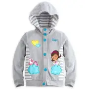 DISNEY STORE VERY CUTE GIRLS DOC MCSTUFFINS HOODIE NWT LAMBIE PROF HOOTSBURG
