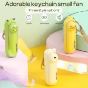 3 In 1 Fan Portable foldable Rechargeable Keychain LED Flashlight Cooling Fan