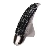 Halloween Party Cosplay Prop Exaggerated Long Nail Cat Demon Claw Punk Prop - 1pc Index finger black