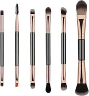 Double Ended Brushing Professional Eyeshadow Brushes Premium Foundation Brushes for Travel Daily Makeup