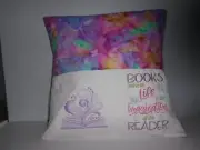 Books Come to Life, Reading Pillow with book pocket.