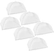 6-Pack Large and Tall Food Covers, 17"x17" Pop-up Mesh Tents for Outdoors - Reusable, Collapsible Nets for Parties, Picnics, BBQs