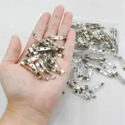 up 200x Brooch Backs Safety Bar Pins Craft Catch Badge Fasteners Jewellery 20mm