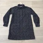 NEW Faherty Lyon Cord Mini Dress Riverton Floral Size XS Organic 1/2 Button