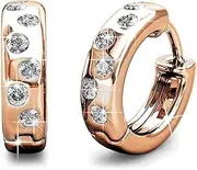[Krystal Couture] Encrusted Hoop Earrings Embellished with Swarovski? crystals