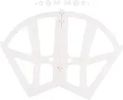 Plastic Hollowed Shoe Cabinet Shelf Rack Holder for Bedroom Living Room Entryway, Elegant Shoe Rack Hinges Accessory for Circulating Air (White)