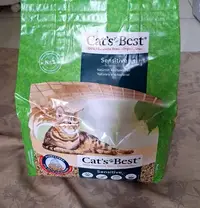 在飛比找Yahoo!奇摩拍賣優惠-【紫晶小棧】Cat's Best 凱優黑標凝結木屑砂 強效除