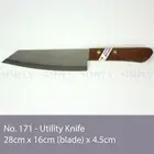 No. 171 KIWI Knife Kitchen Chef Knives Stainless Steel Blade Cook Cleaver Wood