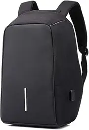 Anti-Theft Laptop Bag with USB Cable and Built-in Charging I Waterproof PC Hard Shell Casual Backpack I Reflective Strip I for Men Women School College Office - 18 L