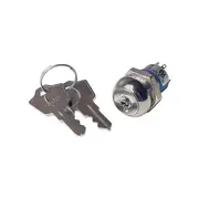 SK1080 Dpdt Short Barrel Key Switch Small Bitted Key Single Bitted Key Can Be Removed In On or Off
