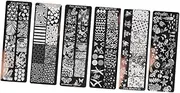 6pcs Creative Nail Art Templates Unique Nail Stamping Plates Manicure Tools