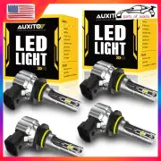 4x AUXITO 9005 & 9006 Combo LED Headlight 6500K High Low Beam Bulb Super White (for: Smart)