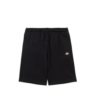 【Dickies】男款黑色純棉抽繩鬆緊褲腰舒適休閒短褲｜DK012959BLK