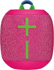 [Ultimate Ears] WONDERBOOM 3, Small Portable Wireless Bluetooth Speaker, Big Bass 360-Degree Sound for Outdoors, Waterproof, Dustproof IP67, Floatable, 131 ft Range - Hyper Pink