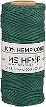 [NS HEMP] 100% Hemp String for Necklace String, 20LB 205 Feet Hemp Twine, Gardening, Craft String, Art. (036 Dark Forest)