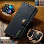 For iPhone 16e 16 15 Plus 13 12 Mini Pro MAX XS Luxury Leather Wallet Case Cover
