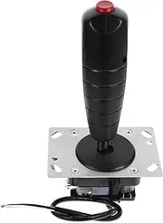 Toyvian Flight Joystick with Vibration Micro Switch Easy Installation Flight Stick Handle for Game Consoles and Games